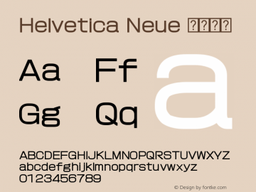 Helvetica Neue 紧缩粗体 10.0d35e1 Font Sample