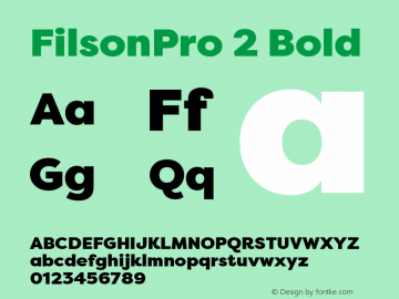 FilsonPro 2 Bold 1.000;com.myfonts.easy.mostardesign.filson-pro.black.wfkit2.version.4dmt图片样张