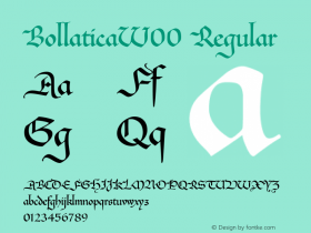 BollaticaW00 Regular Version 1.1图片样张