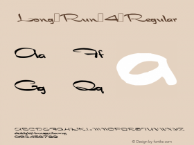 Long Run 4 Regular 1.0 Wed Apr 26 12:05:46 1995 Font Sample