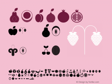 Fruits ☞ Version 1.000;com.myfonts.easy.baobaby.fruits.regular.wfkit2.version.4hCt图片样张