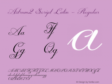 Astrum2 Script Latin - Regular Version 1.10march 18, 2013, initial release;com.myfonts.easy.fontex.astrum.small-light.wfkit2.version.46aY Font Sample