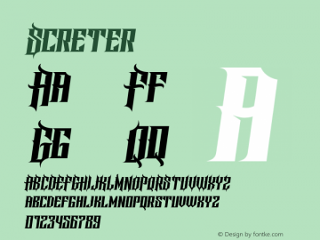 Screter ☞ Version 001.000;com.myfonts.easy.seventh-imperium.screter.regular.wfkit2.version.4qk6 Font Sample