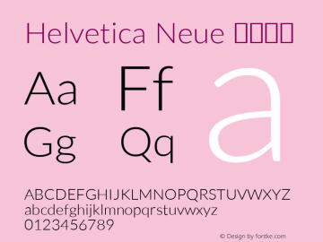 Helvetica Neue 中等斜体 10.0d35e1图片样张
