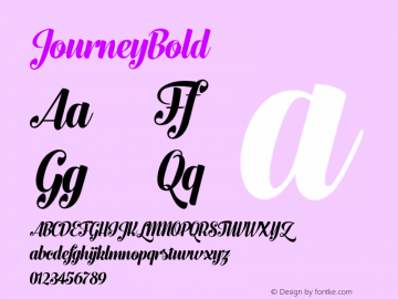 JourneyBold ☞ Version 1.000;com.myfonts.easy.fenotype.journey.bold.wfkit2.version.4pBU Font Sample