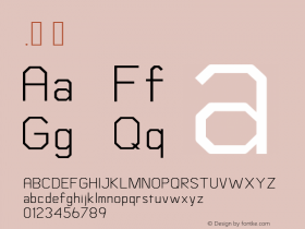 .  Version 1.000 Font Sample