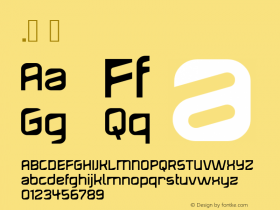 .  Version 1.000 Font Sample