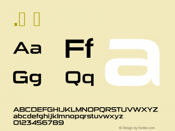 .  Version 3.000 Font Sample