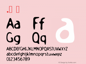 .  Version 1.000 Font Sample