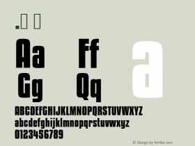 .  Version 4.000 Font Sample