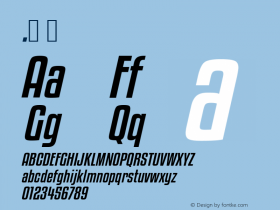 .  Version 4.000 Font Sample