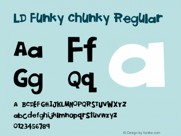 LD Funky Chunky Regular Unknown图片样张