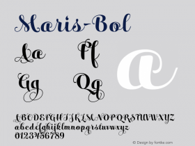 Maris-Bol ☞ 1.000;com.myfonts.easy.insigne.maris.bold.wfkit2.version.4pFt图片样张