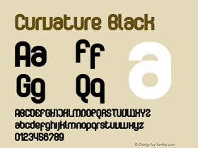 Curvature Black 001.000 Font Sample