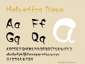 Helvetica Neue 超细体 9.0d56e1图片样张