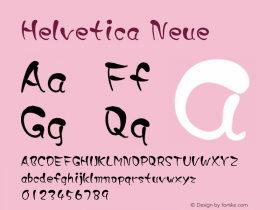Helvetica Neue 瘦体 9.0d56e1图片样张