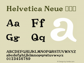 Helvetica Neue 瘦斜体 10.0d35e1 Font Sample