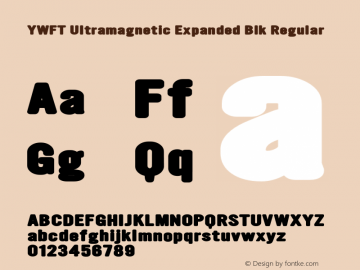 YWFT Ultramagnetic Expanded Blk Regular Version 1.000;PS 001.001;hotconv 1.0.56图片样张