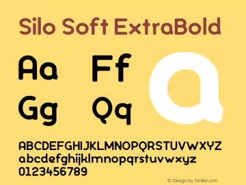 Silo Soft ExtraBold Version 1.000;PS 001.000;hotconv 1.0.70;makeotf.lib2.5.58329;com.myfonts.easy.typeunion.silo-soft.extra-bold.wfkit2.version.4qiB图片样张