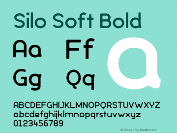 Silo Soft Bold Version 1.000;PS 001.000;hotconv 1.0.70;makeotf.lib2.5.58329;com.myfonts.easy.typeunion.silo-soft.bold.wfkit2.version.4qiA图片样张