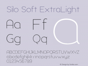 Silo Soft ExtraLight Version 1.000;PS 001.000;hotconv 1.0.70;makeotf.lib2.5.58329;com.myfonts.easy.typeunion.silo-soft.extra-light.wfkit2.version.4qiC Font Sample