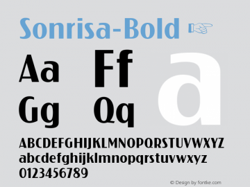 Sonrisa-Bold ☞ 1.000;com.myfonts.easy.castletype.sonrisa.bold.wfkit2.version.3yVw Font Sample