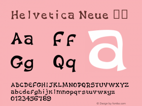 Helvetica Neue 瘦体 10.0d35e1 Font Sample