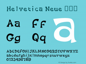 Helvetica Neue 瘦斜体 10.0d35e1图片样张