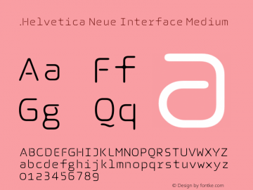 .Helvetica Neue Interface Medium 10.0d35e1图片样张