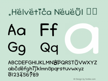 .Helvetica NeueUI 斜体 10.0d35e1图片样张