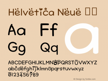 Helvetica Neue 细体 10.0d35e1图片样张