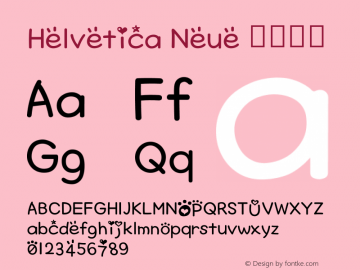 Helvetica Neue 超细斜体 10.0d35e1 Font Sample