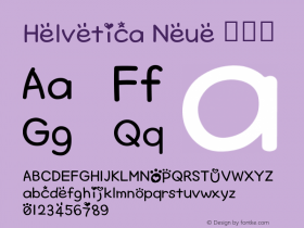 Helvetica Neue 瘦斜体 10.0d35e1 Font Sample