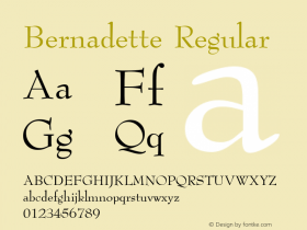 Bernadette Regular Weatherly Systems, Inc.  6/5/95图片样张