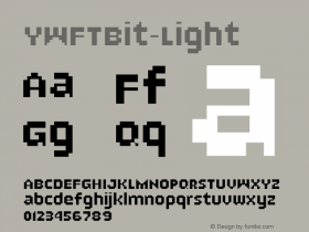 YWFTBit-Light ☞ Version 1.00 ;com.myfonts.easy.ywft.ywft-bit.light.wfkit2.version.4rSA Font Sample