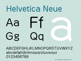 Helvetica Neue 瘦体 10.0d35e1图片样张