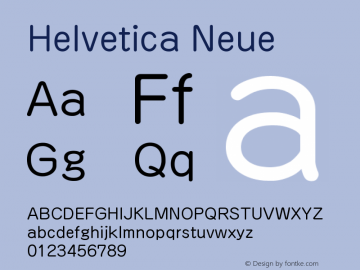 Helvetica Neue 斜体 10.0d35e1 Font Sample