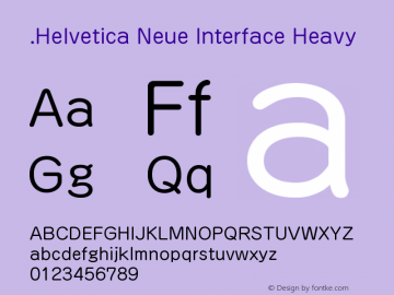 .Helvetica Neue Interface Heavy 10.0d35e1图片样张