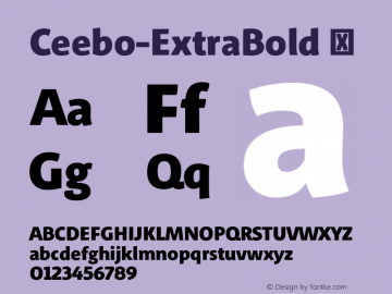 Ceebo-ExtraBold ☞ 1.000;com.myfonts.easy.olivermatelowski.ceebo.extra-bold.wfkit2.version.3Cgj图片样张