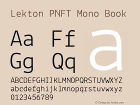 Lekton PNFT Mono Book Version 34.000图片样张