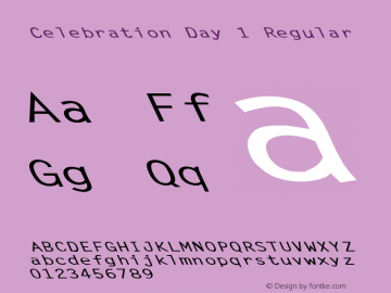 Celebration Day 1 Regular 1.0 Fri Apr 28 07:46:09 1995图片样张