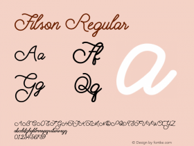 Filson Regular Version 1.000 Font Sample