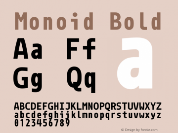 Monoid Bold Version 0.61图片样张