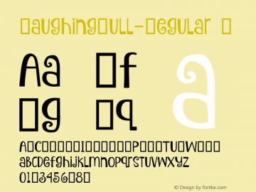 LaughingGull-Regular ☞ Version 1.00 2015;com.myfonts.easy.kenrusselldesign.laughing-gull.regular.wfkit2.version.4rUX Font Sample