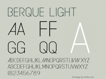BERQUE Light 1.000图片样张