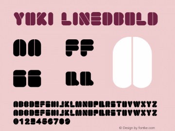 Yuki LinedBold Version 1.001 Font Sample