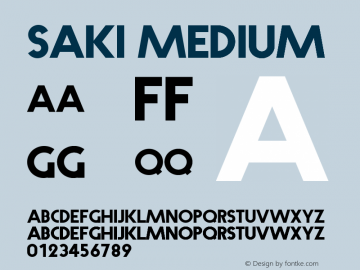Saki Medium Version 001.000图片样张