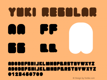 Yuki Regular Version 1.001 Font Sample