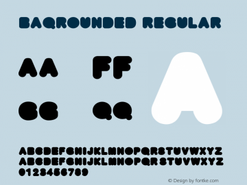 BAQRounded Regular Version 1.001图片样张