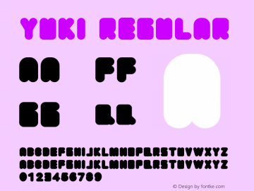 Yuki Regular Version 1.001图片样张